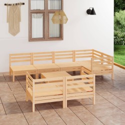 Salon de jardin 8 pcs Bois de pin massif 557731557731
