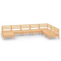Salon de jardin 8 pcs Bois de pin massif 557733557733