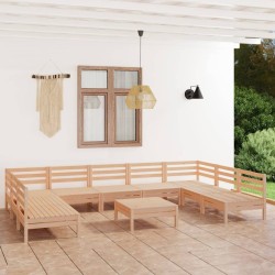 Salon de jardin 10 pcs Bois de pin massif 557740557740