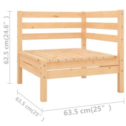 Salon de jardin 10 pcs Bois de pin massif 557740557740