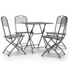 Ensemble à manger de jardin 5 pcs Maille Métal Anthracite 557744557744