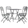 Ensemble à manger de jardin 5 pcs Maille Métal Anthracite 557744557744