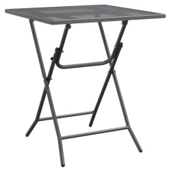 Ensemble à manger de jardin 5 pcs Maille Métal Anthracite 557744557744