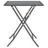 Ensemble à manger de jardin 3 pcs Maille Métal Anthracite 557745557745