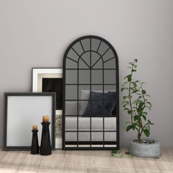 Miroir Noir 90x45 cm Fer pour utilisation à l'intérieur 557758557758