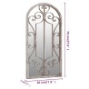 Miroir Sable 70x30 cm Fer pour utilisation à l'intérieur 557763557763