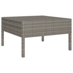 Salon de jardin 9 pcs avec coussins Résine tressée Gris 557764557764