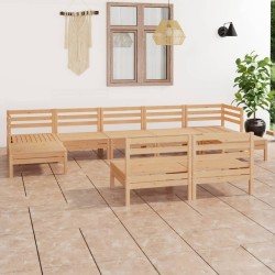 Salon de jardin 9 pcs Bois de pin massif 557769557769