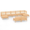 Salon de jardin 9 pcs Bois de pin massif 557769557769