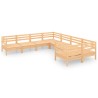 Salon de jardin 8 pcs Bois de pin massif 557770557770