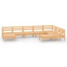 Salon de jardin 9 pcs Bois de pin massif 557773557773