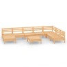 Salon de jardin 9 pcs Bois de pin massif 557775557775