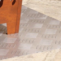 Nez de marche Rectangulaire 2 pcs Argenté 80 x 40 cm Aluminium 557782557782