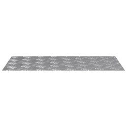 Nez de marche Rectangulaire 2 pcs Argenté 80 x 40 cm Aluminium 557782557782