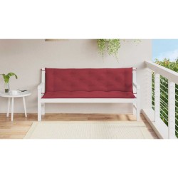 Coussin de banc de jardin rouge bordeaux tissu oxford 557784557784