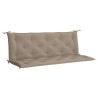 Coussin de banc de jardin taupe 150x(50+50)x7 cm tissu oxford 557785557785