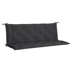 Coussin de banc de jardin noir 150x(50+50)x7 cm tissu oxford 557786557786