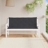 Coussin de banc de jardin noir 150x(50+50)x7 cm tissu oxford 557786557786