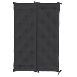 Coussin de banc de jardin noir 150x(50+50)x7 cm tissu oxford 557786557786