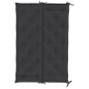 Coussin de banc de jardin noir 150x(50+50)x7 cm tissu oxford 557786557786