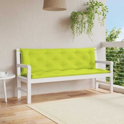 Coussin de banc de jardin vert vif 150x(50+50)x7cm tissu oxford 557787557787