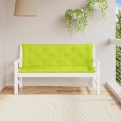 Coussin de banc de jardin vert vif 150x(50+50)x7cm tissu oxford 557787557787