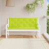 Coussin de banc de jardin vert vif 150x(50+50)x7cm tissu oxford 557787557787