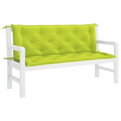 Coussin de banc de jardin vert vif 150x(50+50)x7cm tissu oxford 557787557787