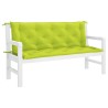 Coussin de banc de jardin vert vif 150x(50+50)x7cm tissu oxford 557787557787