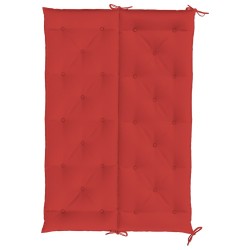 Coussin de banc de jardin rouge 150x(50+50)x7 cm tissu oxford 557788557788