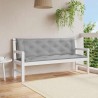 Coussin de banc de jardin gris 150x(50+50)x7 cm tissu oxford 557789557789
