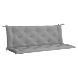 Coussin de banc de jardin gris 150x(50+50)x7 cm tissu oxford 557789557789