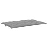 Coussin de banc de jardin gris 150x(50+50)x7 cm tissu oxford 557789557789