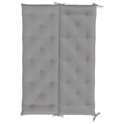 Coussin de banc de jardin gris 150x(50+50)x7 cm tissu oxford 557789557789