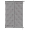 Coussin de banc de jardin gris 150x(50+50)x7 cm tissu oxford 557789557789