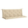 Coussin de banc de jardin beige 150x(50+50)x7 cm tissu oxford 557791557791