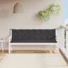 Coussin de banc de jardin noir 200x(50+50)x7 cm tissu oxford 557792557792