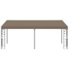 Belvédère mural 6x3x2,5 m Taupe 557794557794