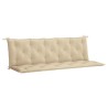 Coussin de banc de jardin beige 180x(50+50)x7 cm tissu oxford 557808557808
