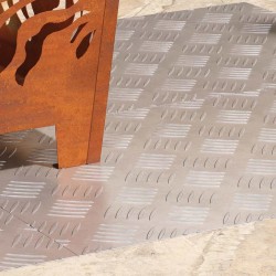 Nez de marche Rectangulaire 4 pcs Argenté 70 x 40 cm Aluminium 557810557810