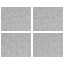 Nez de marche Rectangulaire 4 pcs Argenté 50 x 40 cm Aluminium 557812557812