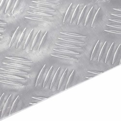 Nez de marche Rectangulaire 4 pcs Argenté 50 x 40 cm Aluminium 557812557812