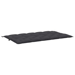 Coussin de banc de jardin noir 180x(50+50)x7 cm tissu oxford 557815557815