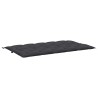 Coussin de banc de jardin noir 180x(50+50)x7 cm tissu oxford 557815557815
