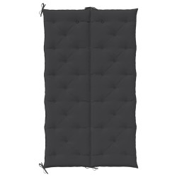 Coussin de banc de jardin noir 180x(50+50)x7 cm tissu oxford 557815557815