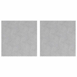 Nez de marche Carré 2 pcs Argenté 40 x 40 cm Aluminium 557818557818