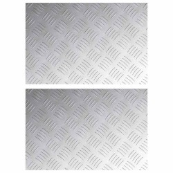 Nez de marche Rectangulaire 2 pcs Argenté 60 x 40 cm Aluminium 557822557822