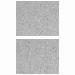 Nez de marche Rectangulaire 2 pcs Argenté 50 x 40 cm Aluminium 557823557823