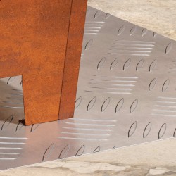 Nez de marche Rectangulaire 2 pcs Argenté 50 x 40 cm Aluminium 557823557823