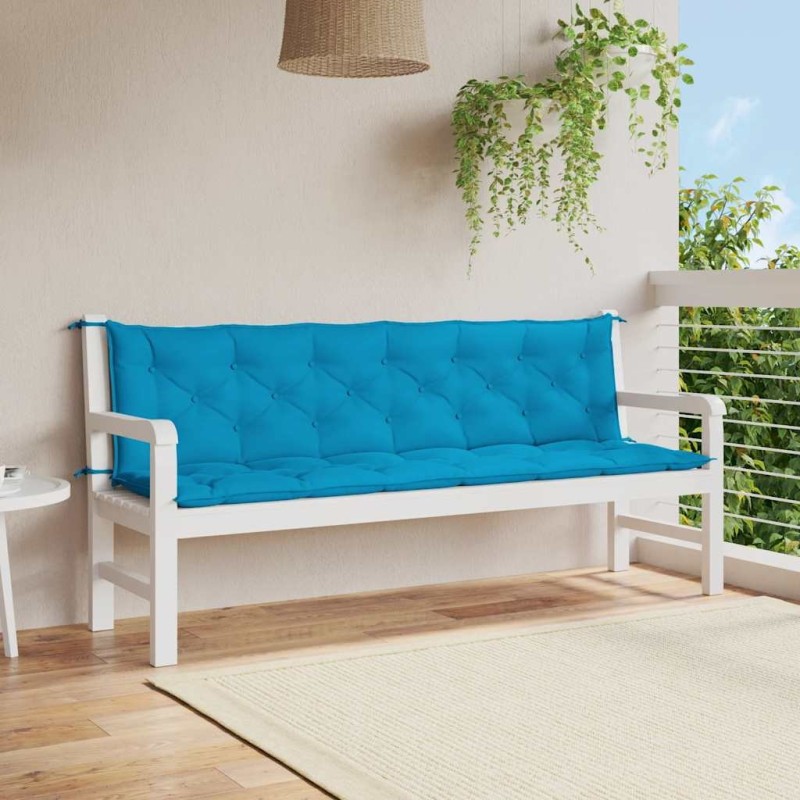 Coussin de banc de jardin bleu clair tissu oxford 557824557824